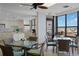 Common area kitchen and dining area with ocean view at 300 Woodette Dr # 203, Dunedin, FL 34698
