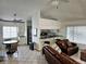 Open living space with a kitchen island and comfortable seating at 131 E Bay Dr, Treasure Island, FL 33706