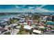 Property view showcasing home's location and proximity to water at 131 E Bay Dr, Treasure Island, FL 33706