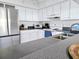 Bright kitchen features stainless steel appliances and ample cabinetry at 131 E Bay Dr, Treasure Island, FL 33706