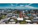 Property view showcasing home's location and proximity to water at 131 E Bay Dr, Treasure Island, FL 33706