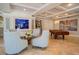 Elegant common area with seating, a large aquarium, and a pool table at 11 San Marco St # 903, Clearwater, FL 33767