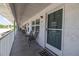 Exterior view of building showing hallway and unit entrance at 5347 81St N Ln # 22, St Petersburg, FL 33709