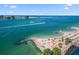 Beautiful beach, water, and boat views from above at 675 S Gulfview Blvd # 903, Clearwater Beach, FL 33767