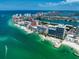 Breathtaking aerial view of beachfront property with turquoise waters at 675 S Gulfview Blvd # 903, Clearwater Beach, FL 33767