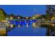 Scenic waterfront view at night with illuminated bridge at 6420 Banyan Blvd # 303, New Port Richey, FL 34652