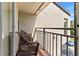Balcony area with outdoor seating overlooking the surrounding area at 240 Windward Psge # 602, Clearwater Beach, FL 33767