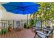 Relaxing covered balcony with outdoor seating and charming plants at 240 Windward Psge # 602, Clearwater Beach, FL 33767