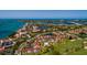 Panoramic aerial view of the waterfront community, featuring a golf course and desirable amenities at 6011 Bahia Del Mar Blvd # 150, St Petersburg, FL 33715