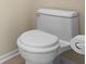 Clean toilet with white seat at 2619 Redford Way, Wesley Chapel, FL 33544