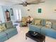 Bright living room with comfy sofas and tasteful decor at 1826 58Th S St, Gulfport, FL 33707
