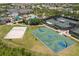 Community sports courts including basketball and sand volleyball at 31275 Spruceberry Ct, Wesley Chapel, FL 33543