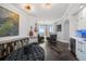 Modern common area with city views and wet bar at 100 Beach Ne Dr # 1900, St Petersburg, FL 33701