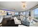 Luxury living room with city views, hardwood floors, and modern furniture at 100 Beach Ne Dr # 1900, St Petersburg, FL 33701