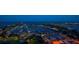 Night view of the marina and city lights at 100 Beach Ne Dr # 1900, St Petersburg, FL 33701