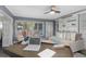 Bright office space with built-in shelving and comfortable seating at 5523 Carlton Rd, New Port Richey, FL 34652