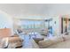 Living room with water views and ample natural light at 736 Island Way # 404, Clearwater Beach, FL 33767