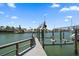 Convenient boat lift and dock on the canal at 309 Belle Isle Ave, Belleair Beach, FL 33786