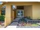 Elegant entryway with double doors and unique glass design at 309 Belle Isle Ave, Belleair Beach, FL 33786