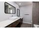 Modern bathroom with sleek vanity, stylish mirrors, and contemporary fixtures at 3931 38Th S Way, St Petersburg, FL 33711