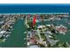House with canal access and beach proximity at 309 Belle Isle Ave, Belleair Beach, FL 33786