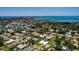 Aerial view of a single-Gathering home with a large backyard, located in a residential neighborhood at 3931 38Th S Way, St Petersburg, FL 33711