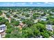 Aerial view of neighborhood with lush trees and houses at 6490 34Th N Ave, St Petersburg, FL 33710