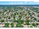 Aerial view of neighborhood with lush trees and houses at 6490 34Th N Ave, St Petersburg, FL 33710