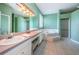 Main bathroom with double vanity, jetted tub and shower at 1032 Rosetree Ln, Tarpon Springs, FL 34689