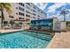Refreshing community pool with a fun beach theme at 2850 59Th S St # 204, Gulfport, FL 33707