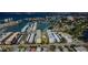 Aerial view of waterfront community with buildings and parking at 2850 59Th S St # 204, Gulfport, FL 33707