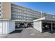 Covered parking garage with designated parking spaces at 2850 59Th S St # 204, Gulfport, FL 33707