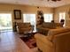 Spacious clubhouse with comfortable seating at 1280 Mission Cir # 45C, Clearwater, FL 33759