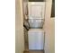 Stackable washer and dryer in the laundry closet at 1280 Mission Cir # 45C, Clearwater, FL 33759