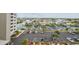 Scenic aerial view of the community featuring waterfront canals and available parking at 6035 Sea Ranch Dr # 505, Hudson, FL 34667