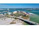 Fantastic aerial of bayfront condos, beach and boat channel at 830 S Gulfview Blvd # 305, Clearwater Beach, FL 33767