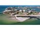 Aerial view of beachfront property with private beach access at 830 S Gulfview Blvd # 305, Clearwater Beach, FL 33767