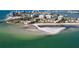 Aerial view of beachfront property with private beach access at 830 S Gulfview Blvd # 305, Clearwater Beach, FL 33767