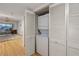 Stackable washer and dryer in a closet at 1750 Harbor S Pl # 103, South Pasadena, FL 33707