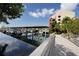 Community boat docks with covered slips and walkway at 1750 Harbor S Pl # 103, South Pasadena, FL 33707