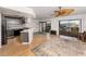 Open concept kitchen and living room with water views at 1750 Harbor S Pl # 103, South Pasadena, FL 33707