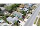 Aerial view of a single Gathering home with a large backyard at 5060 86Th Ave N, Pinellas Park, FL 33782