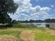Beautiful lake view from the property with dock access at 3754 Lake Joyce Dr, Land O Lakes, FL 34639