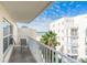 Ocean view balcony with patio furniture at 19610 Gulf Blvd # 409, Indian Shores, FL 33785