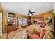 Spacious bedroom featuring built-in bookshelves and storage around the window at 1109 Pinellas Bayway S # 306, Tierra Verde, FL 33715