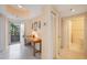 Bright condo entryway with tile floors and built-in storage at 8001 Sailboat Key S Blvd # 204, St Pete Beach, FL 33707