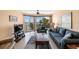 Living area with water views and ample seating at 8001 Sailboat Key S Blvd # 204, St Pete Beach, FL 33707