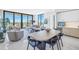 Open concept living and dining area with city views at 301 1St S St # 2905, St Petersburg, FL 33701