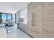 Modern kitchen with stainless steel appliances and light wood cabinets at 301 1St S St # 2905, St Petersburg, FL 33701