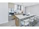 Modern kitchen with stainless steel appliances and island at 301 1St S St # 2905, St Petersburg, FL 33701